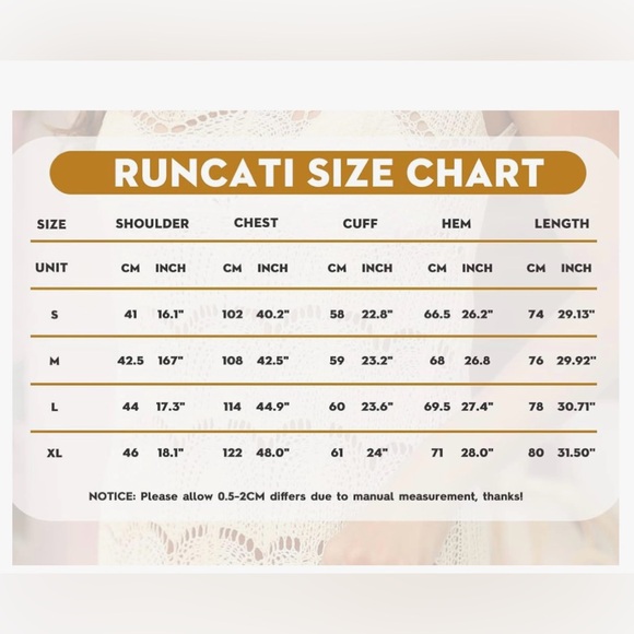 Runcati Off White Crochet Cover Up - Size Medium - Picture 4 of 8